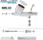 Master Airbrush G22 airbrush kit with compressor, featuring dual-action gravity feed airbrush, 0.3mm tip, fluid cup, hose, and compressor