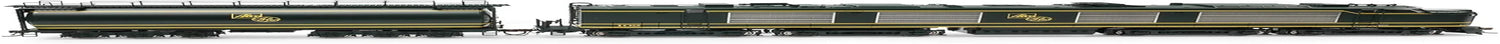 HO Scale GE Gas Turbine Locomotive with Tender, model ATHG41146 by Horizon Hobby, detailed model in green and gray colors