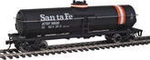 HO scale ready-to-run tank car by BYMRR Train Store, Atchison, Topeka & Santa Fe 