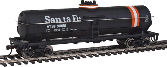 HO scale ready-to-run tank car by BYMRR Train Store, Atchison, Topeka & Santa Fe 