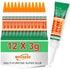 48-pack of WOUSEDO 3G clear cyanoacrylate adhesive for wood, rubber, leather, plastic, metal, and jewelry crafting.