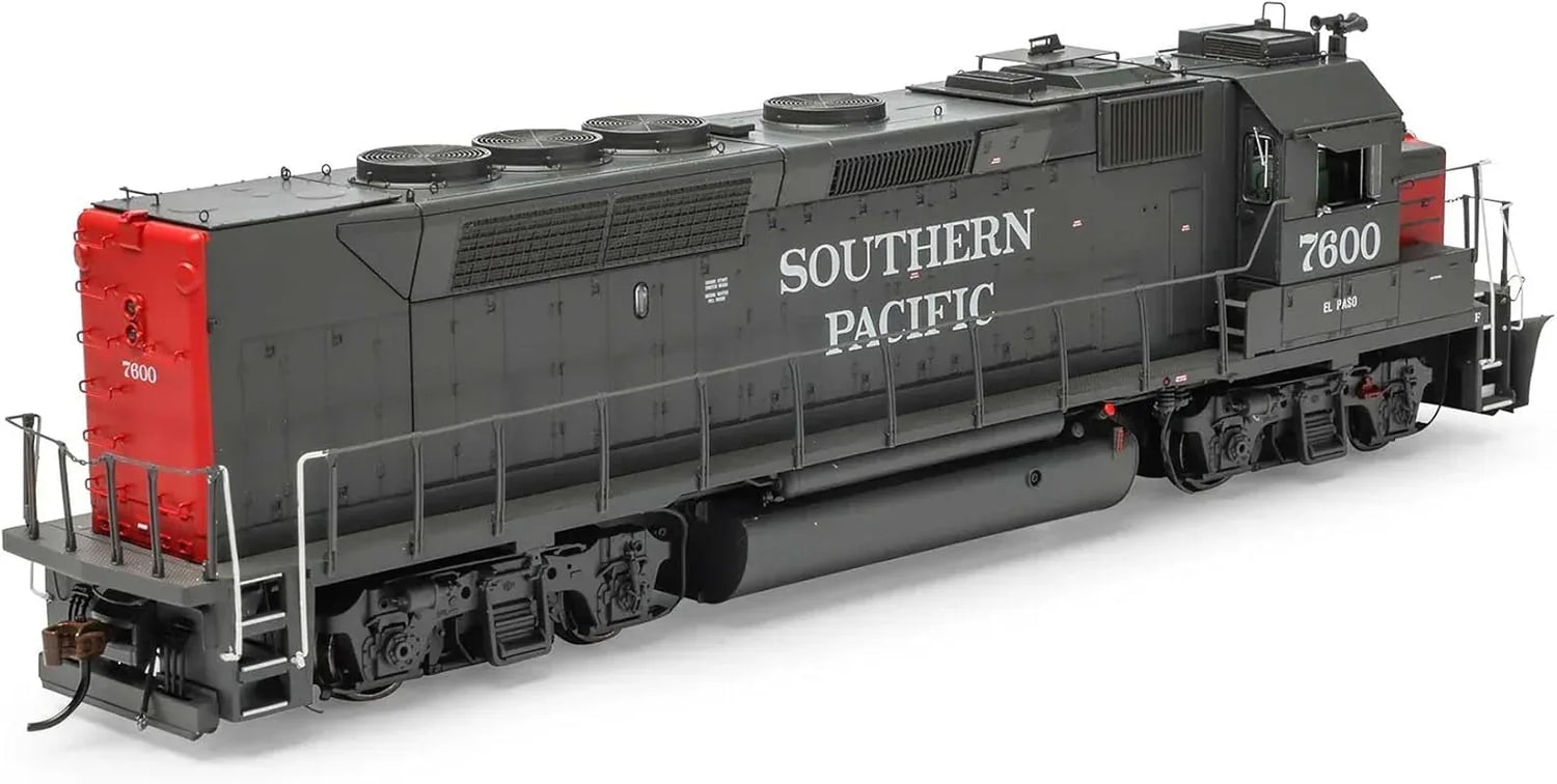 HO Scale Athearn GP40P-2 locomotive with DCC and sound, Southern Pacific 1980s model 
