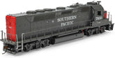 HO Scale Athearn GP40P-2 locomotive with DCC and sound, Southern Pacific 1980s model 