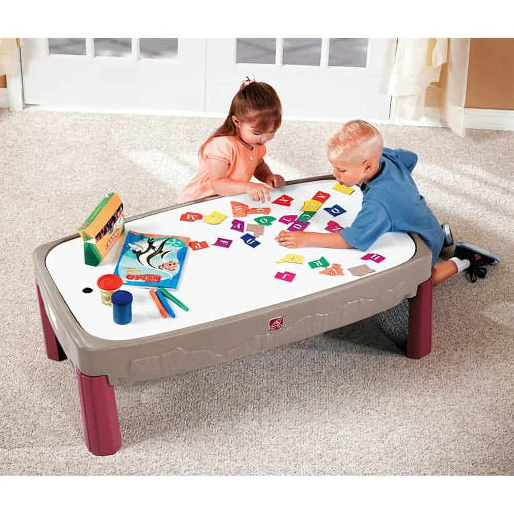 Deluxe Canyon Road Train Table and Chair Set Neutral Kids Outdoor Activity Table