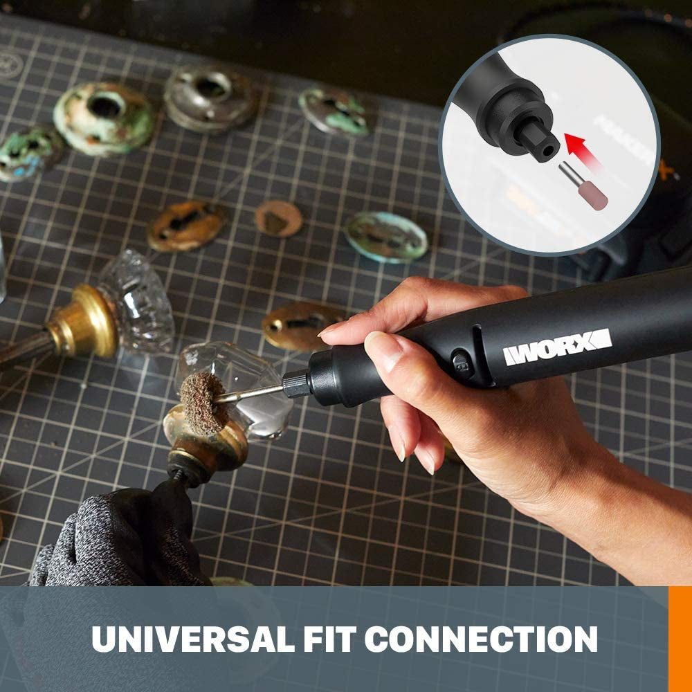 Worx MAKERX WX988L 2-Piece Crafting Tool Set: Rotary Tool and Multi-Material Crafting Equipment