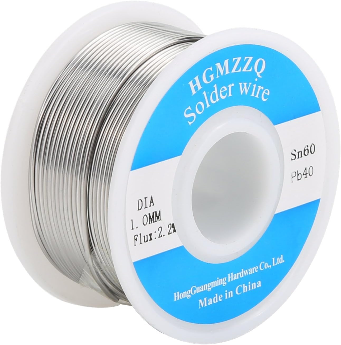 60/40 Tin-Lead Solder Wire, 0.039 Inch Diameter, 0.22 Pounds for Precision Electronics Applications