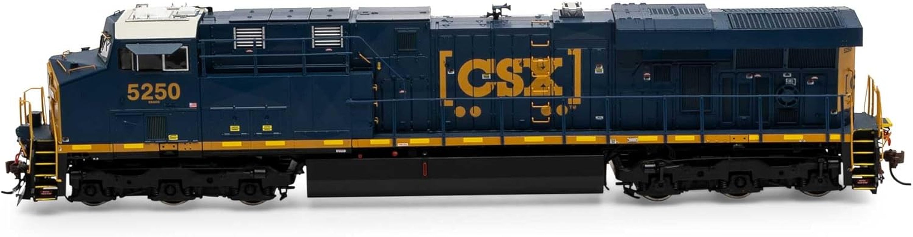 Athearn HO Scale ES44DC Locomotive with DCC and Sound, CSX/Boxcar #5250, Model ATHG83192