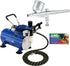 Master Airbrush G22 airbrush kit with compressor, dual-action gravity feed airbrush, 0.3mm tip, fluid cup, hose included