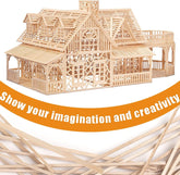 250 Balsa Wood Sticks for Versatile DIY Crafting and Molding Projects