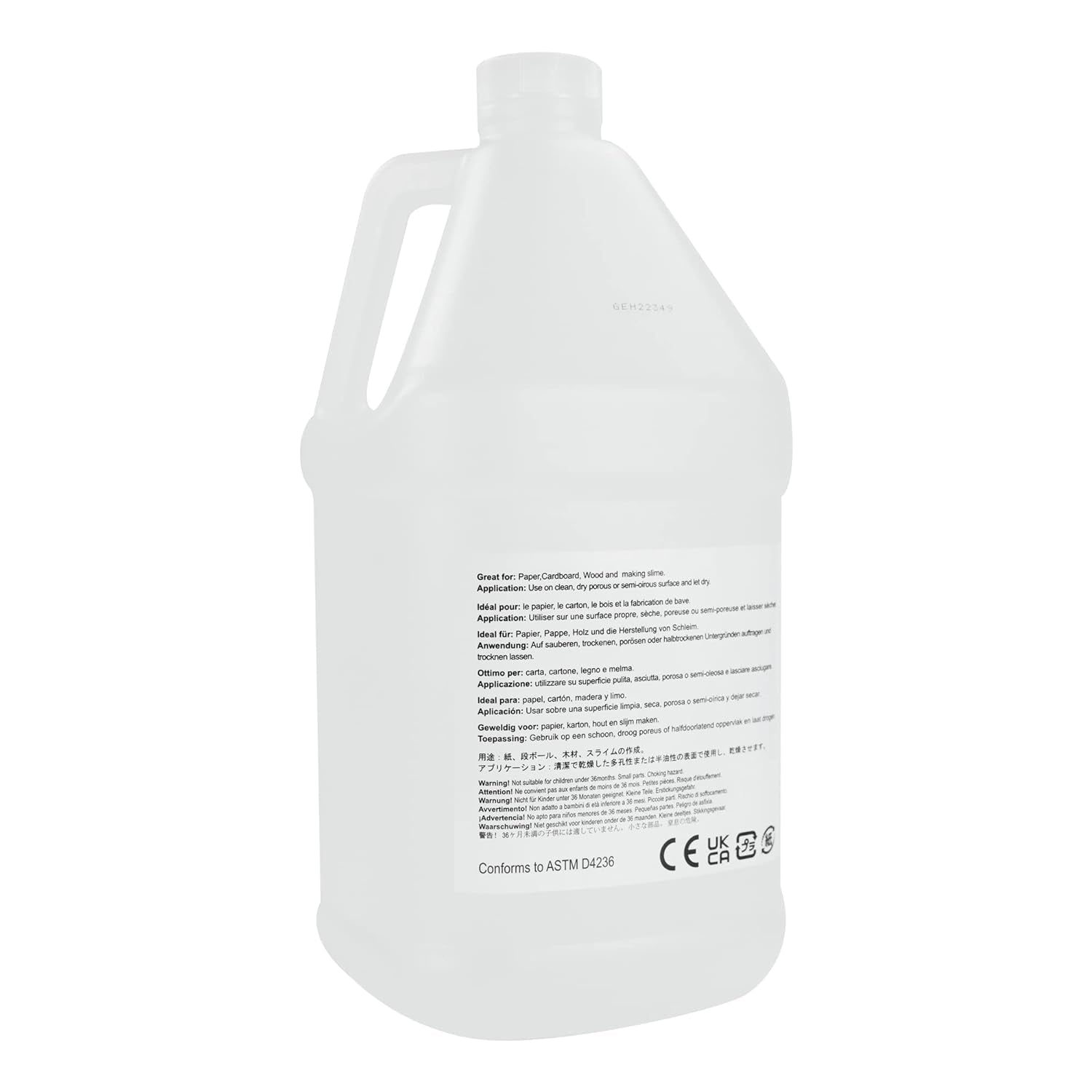 Amazon Basics All-Purpose Washable Clear Liquid Glue - Ideal for Slime Creation, 128 Fl Oz