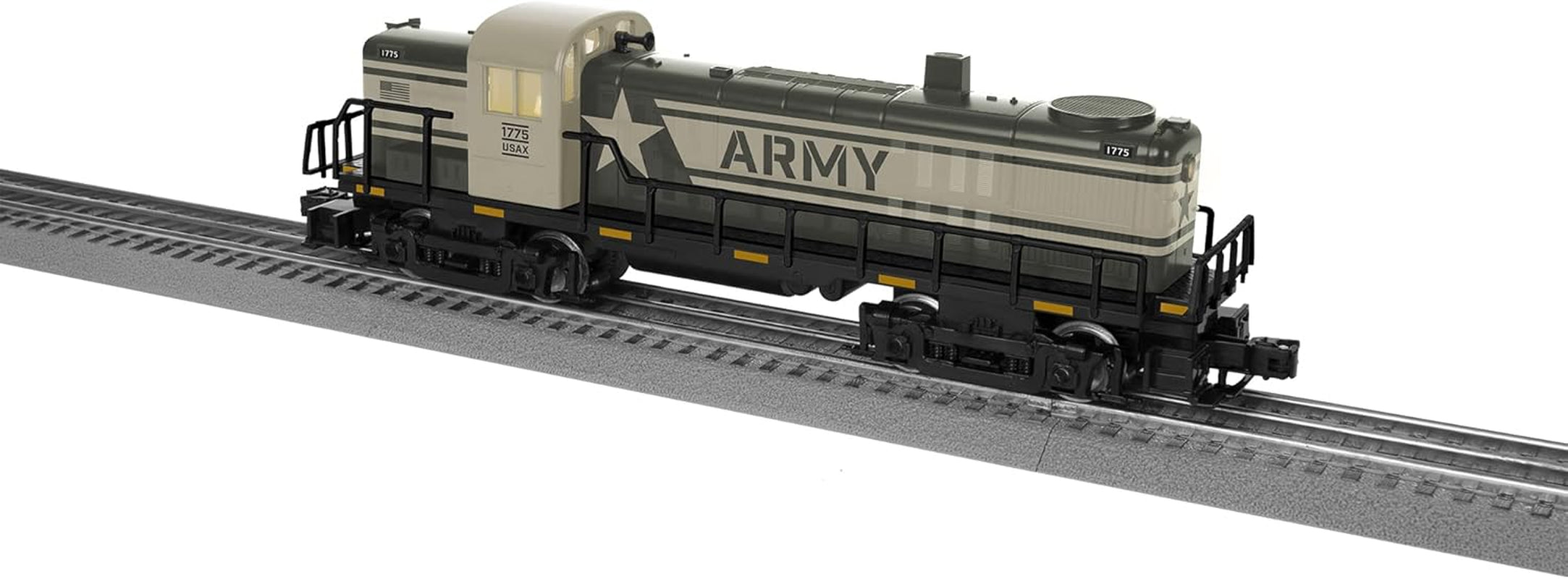 Lionel O Gauge Bluetooth 5.0 Army Freight Electric Train Set with Remote Control
