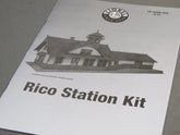 Lionel Rico Rocky Mountain Passenger Train Station model kit with detailed structure and scenic details for model train layouts