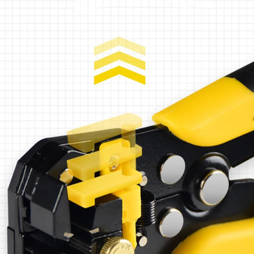 Self Adjusting Wire Stripper Cable Cutter Electricians Crimping Tool, 3 in 1 Heavy Duty Automatic Wire Stripping Cable Cutting Tools for Solid and Stranded 10-24 AWG, Multitool Pliers Electrician Rep