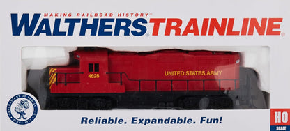 Walthers Trainline EMD GP9M Standard DC - United States Army #4628 HO Scale Locomotive Model
