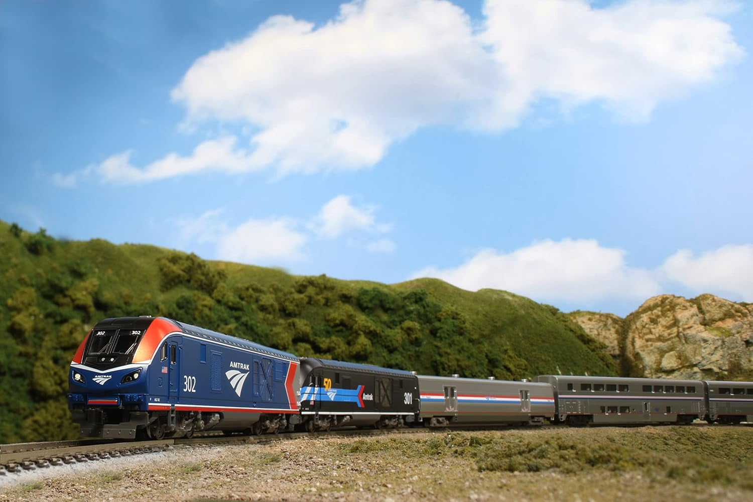 Embark on Epic Journeys with the KATO 10-1788 N Gauge Amtrak ALC-42 and Superliner 4-Car Model Train Set