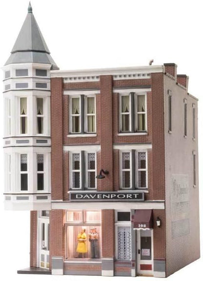 Woodland Scenics BR5039 HO Scale Davenport Department Store Structure - Built and Ready for Use