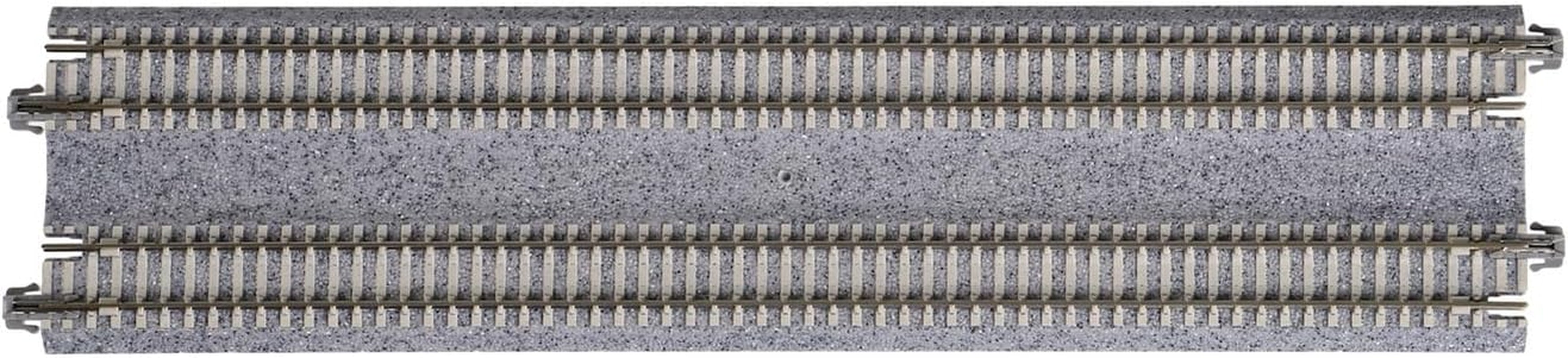Kato USA, Inc. N Scale 9-3/4" Double Track Straight with Concrete Ties (2) - Model KAT20004