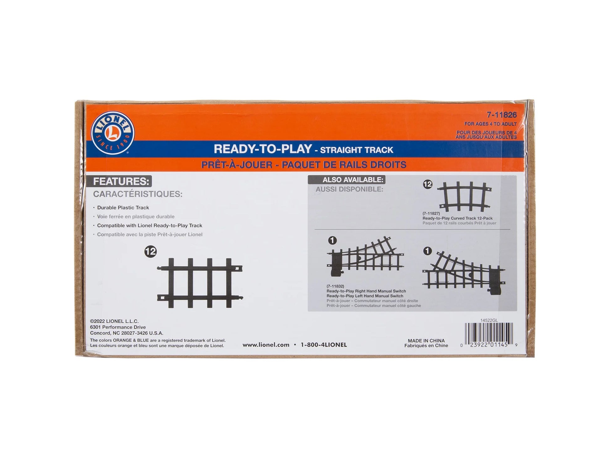 Trains Ready to Play Straight Model Train Set Track Pieces, 12 Piece Pack