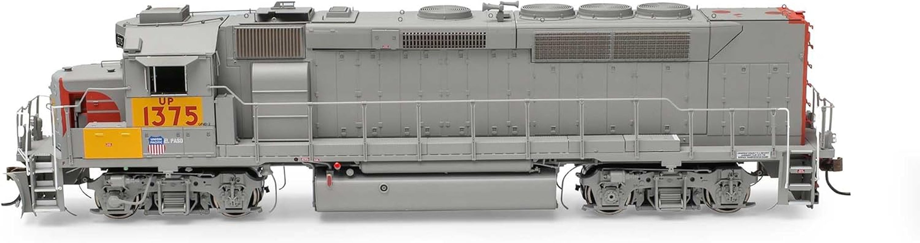 Athearn HO Scale GP40P-2 Locomotive, Union Pacific #1375, Model ATHG64827