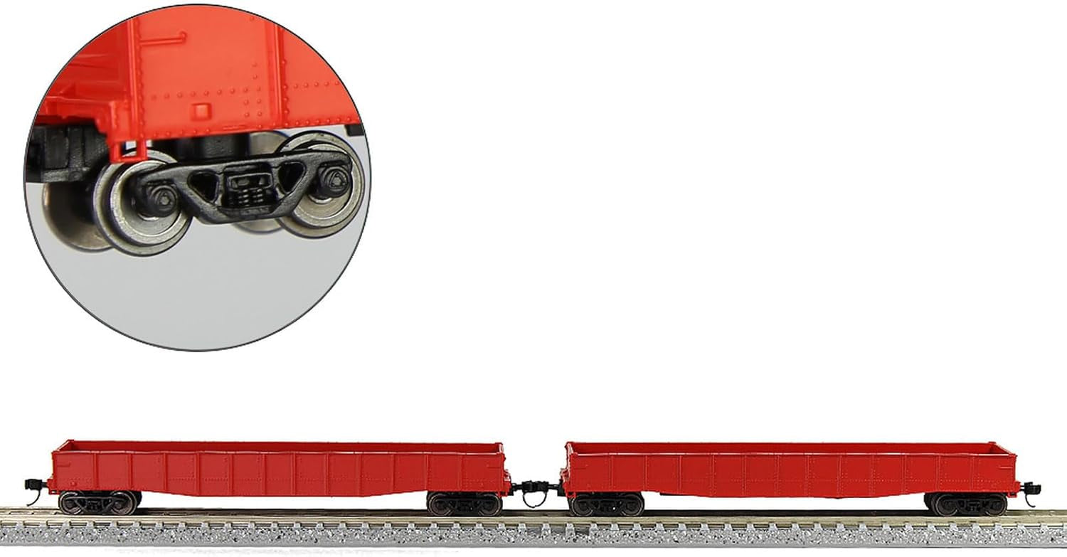 24-Piece N Scale 33" Metal Wheelset with Metal Axles for Model Trains and Trucks - HP05150