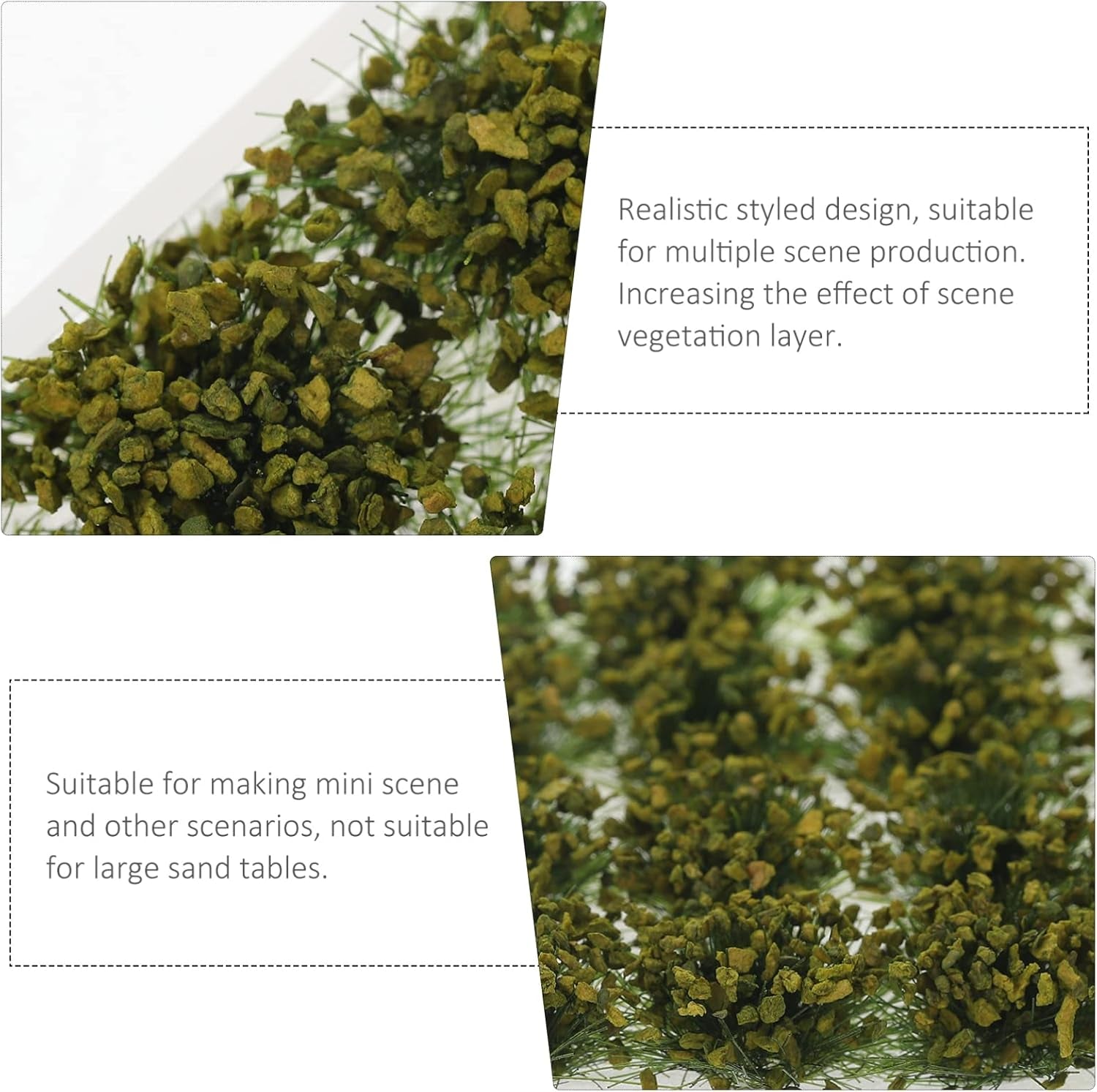 Miniature Cluster Scene Layout Lifelike Shrubs for Landscape Adornment Realistic Garden Decoration Material for Sand Table Models Dry