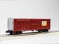 Three VISIONLINE Northern Pacific stock cars in O gauge model 2226900, detailed miniature freight cars on a model train track