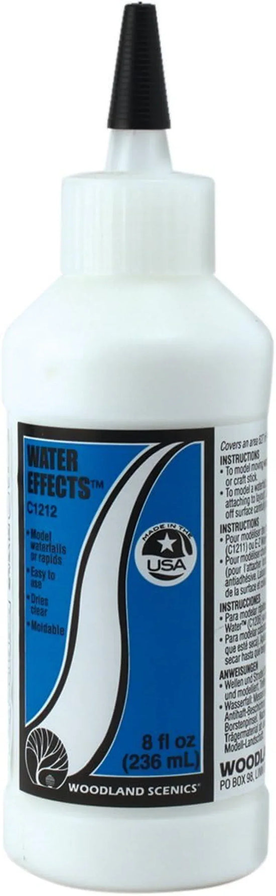 Woodland Scenics Water Effects - 8 Oz, Black - BYMRR Train Store