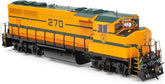 HO Scale Athearn Maine Central GP40-2L locomotive with DCC and sound, model ATHG64946, detailed model train in blue and gray colors.