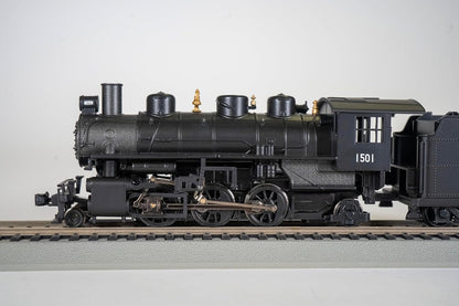 Prairie 2-6-2 Steam Locomotive with Smoke and Tender - Boston & Maine #1501 - HO Scale Model