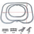 50-piece BYMRR Train Store city train track rail set with straight rails and building blocks for kids&