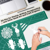 Anezus self-healing double-sided rotary cutting mat, 12x18 inches, 5-ply craft board for sewing, scrapbooking, and fabric projects.