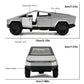 Silver 1:36 scale diecast Cybertruck pickup toy car by BYMRR Train Store, pull-back model for collectors and kids ages 3 and up