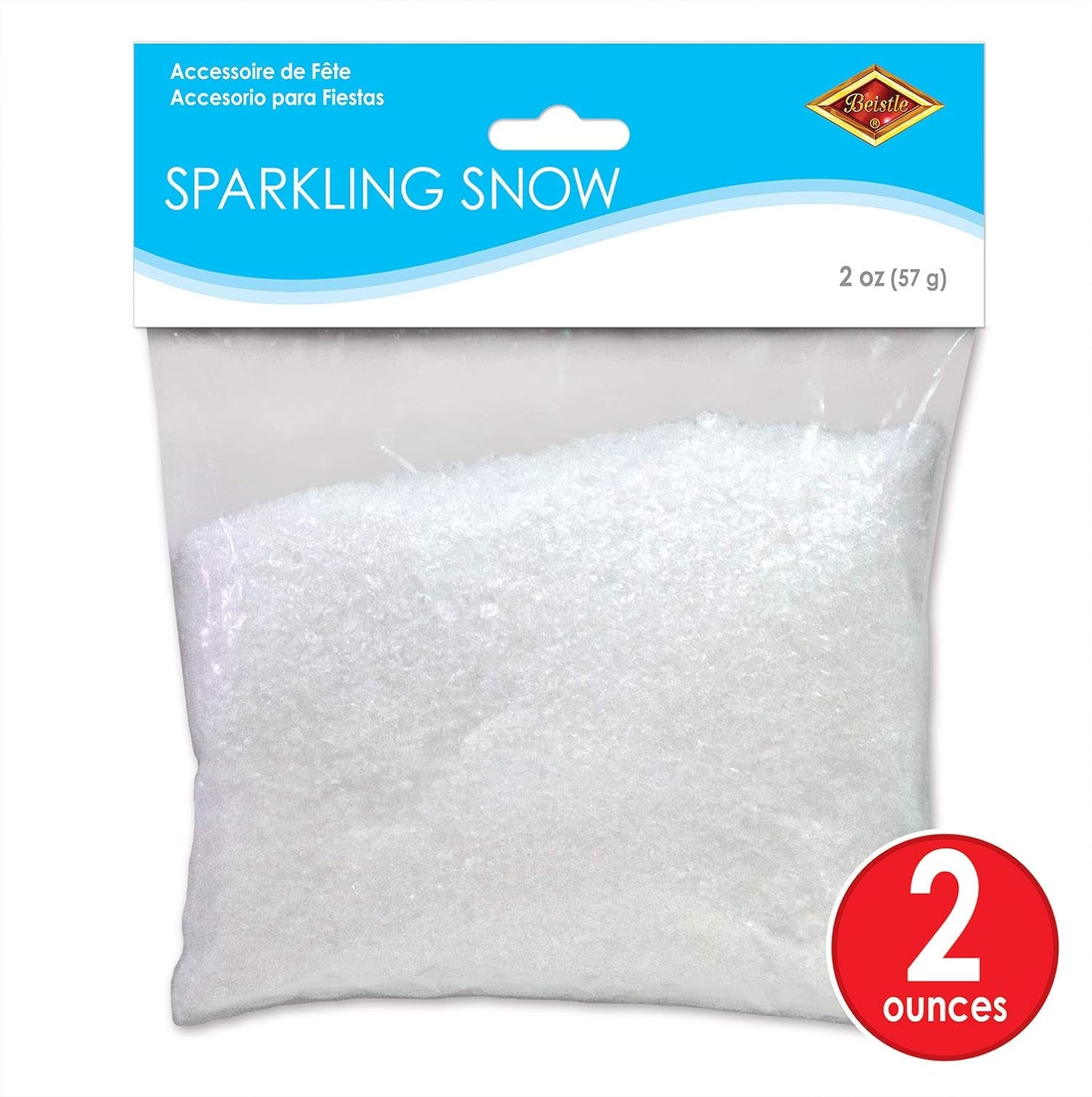 Beistle White Sparkling Snow 2-Ounce