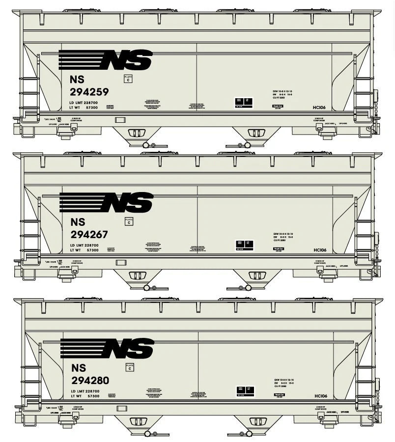 Norfolk Southern 3-Car Set Model 8167