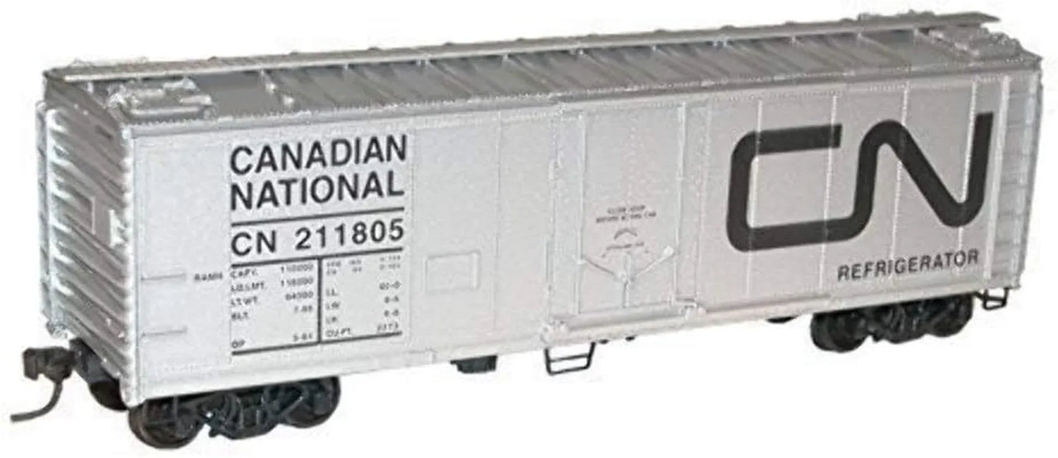 HO Scale 40-Foot Steel Plug Door Refrigerated Boxcar - Canadian National Railway Model - BYMRR Train Store
