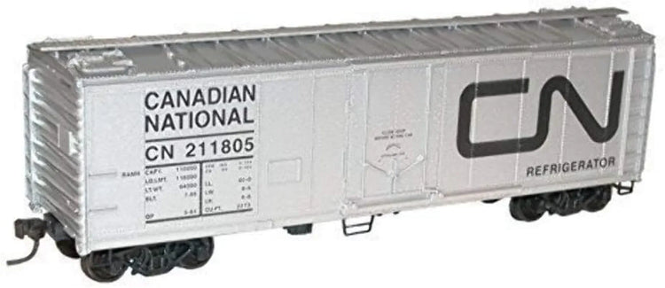 HO Scale 40-Foot Steel Plug Door Refrigerated Boxcar - Canadian National Railway Model - BYMRR Train Store