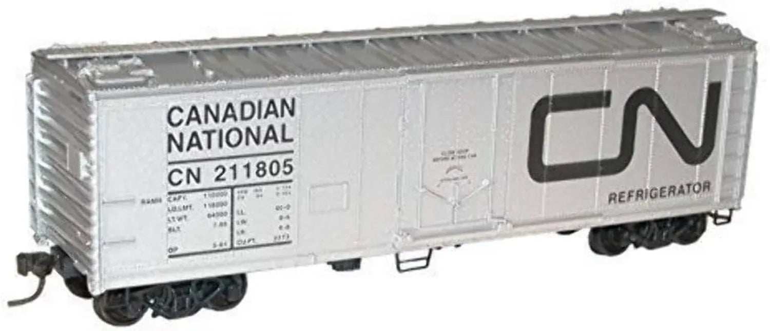 HO Scale 40-Foot Steel Plug Door Refrigerated Boxcar - Canadian National Railway Model - BYMRR Train Store