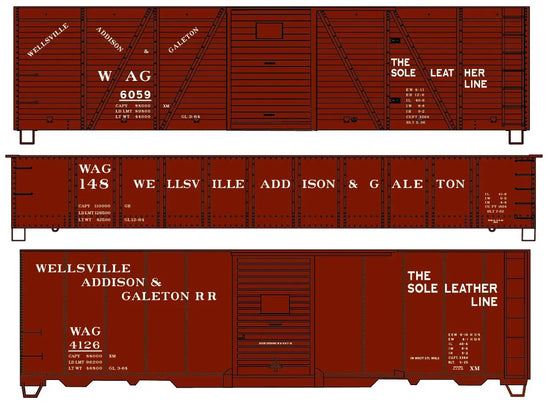 Wellsville Addison & Galeton 3-Car Collection Model 8160 - BYMRR Train Store