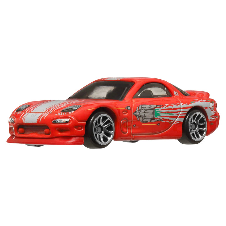 Set of 10 detailed 1:64 scale die-cast cars from the Fast & Furious collection by BYMRR Train Store, showcasing various vehicle designs.