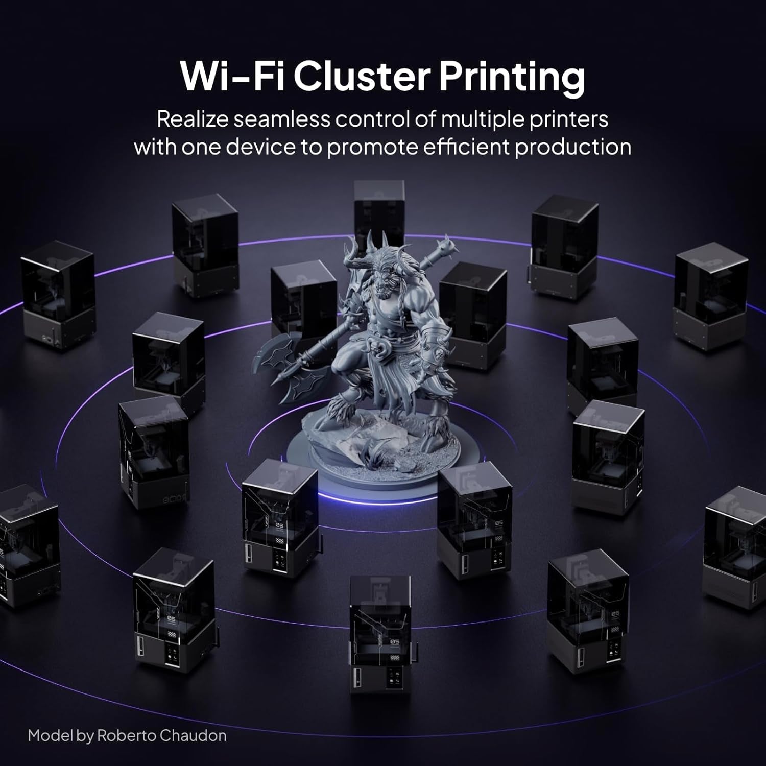 Mars 5 Ultra Resin 3D Printer - 7" 9K Mono LCD, High-Speed Printing at 150mm/h, Smart Automatic Leveling, Intelligent Detection, Wi-Fi Transfer, Print Volume: 6.04 x 3.06 x 6.49 Inches