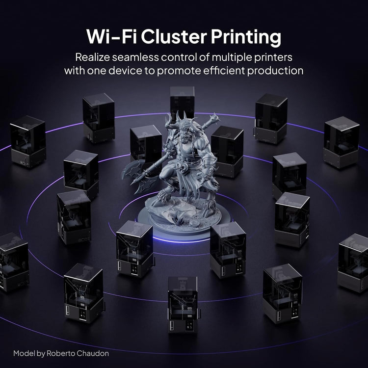 Mars 5 Ultra Resin 3D Printer - 7" 9K Mono LCD, High-Speed Printing at 150mm/h, Smart Automatic Leveling, Intelligent Detection, Wi-Fi Transfer, Print Volume: 6.04 x 3.06 x 6.49 Inches