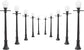 Artudatech 10-piece LCX04 model railway lamppost street light set with O scale LEDs for detailed train layouts