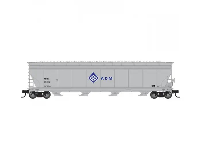 Atlas 20006749 ACF 5701 GRAIN HOPPER ADM (MOLECULE) 75016 (GRAY/BLUE) - BYMRR Train Store