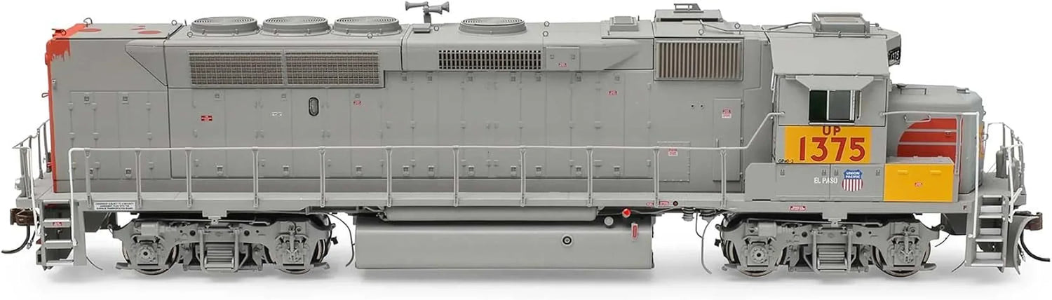 HO Scale Union Pacific GP40P-2 locomotive by Horizon Hobby, model ATHG64827, featuring detailed Union Pacific 