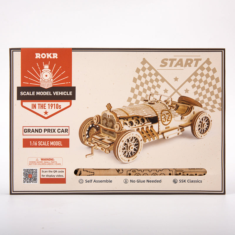 Robotime 3D Wooden Puzzle Prime Steam Express Model DIY Kit Puzzle Toy