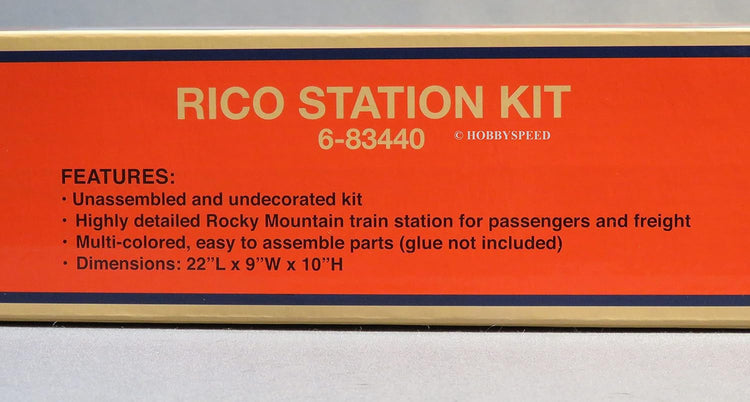 Lionel Rico Rocky Mountain Passenger Train Station Model Kit by BYMRR Train Store, detailed miniature train station for model railroads