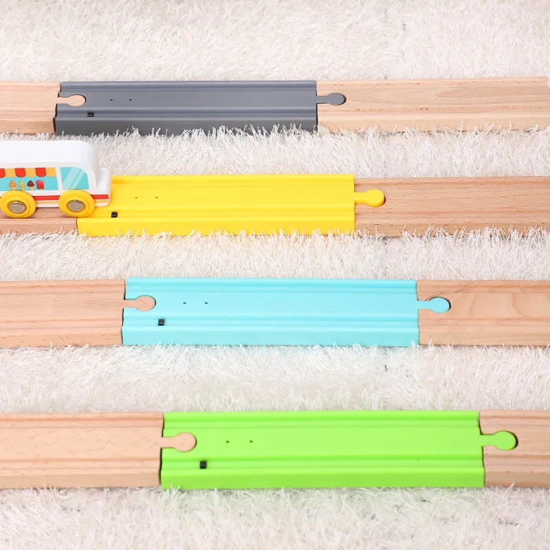 Vocal Track Trap Touch Simulation Train Sound Track Wooden Train Track All Brands Trains Railway Toys for Kids