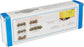 Bachmann yellow passenger car for model railroads, detailed prototype-style train car with windows and realistic design.
