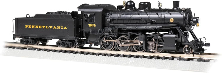 Bachmann N scale Baldwin 2-8-0 Consolidation DCC-Ready locomotive in Pennsylvania Railroad 