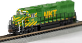 Bachmann Trains EMD GP40 Diesel Locomotive MKT with dynamic brakes in N scale, detailed model with realistic paint and features